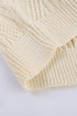 Strapped Cut Out Shoulder Turtleneck Sweater